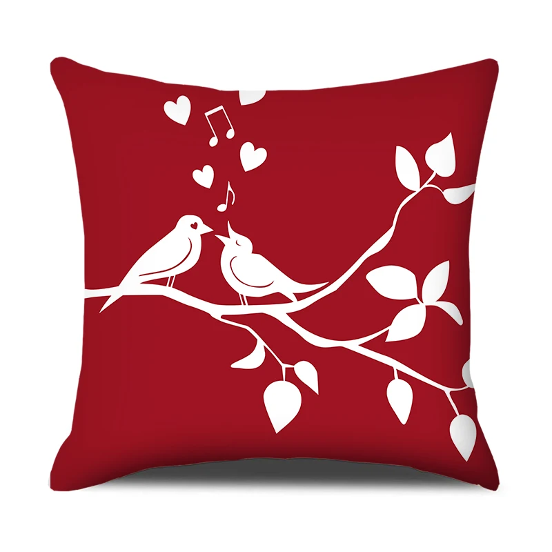 

Valentine's Day Confession Pillow Case Couple Lovers Series Love Cupid Printed Cushion Cover Festival Home Decoration 45x45cm