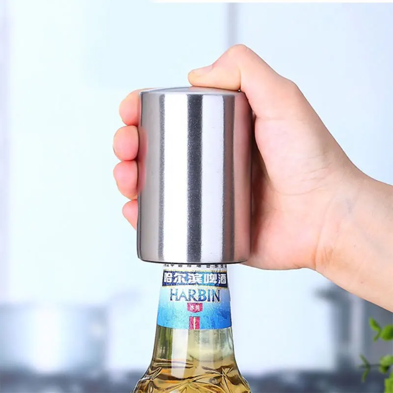 Beer Opener Stainless Steel Utensl Accessories Kits Gadget Silver Color Durable Prop Household Props Tools Bottle Opener