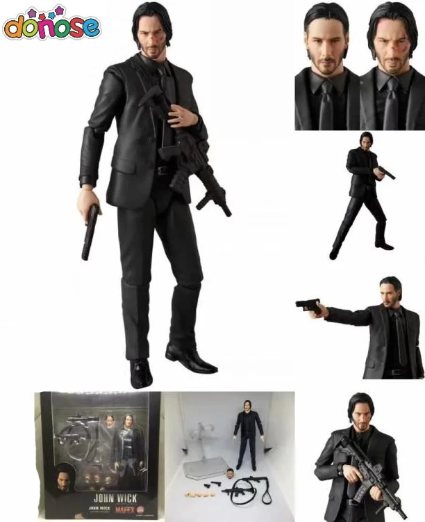 Фильм Джон фитиль рисунок Keanu Mafex 070/085 Джон фитиль фигурка Коллекционная модель игрушки для детей Рождественский подарок