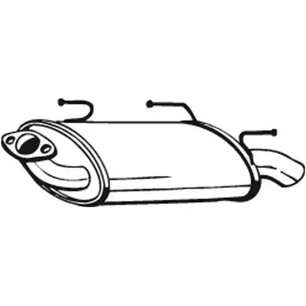 Глушитель задняя часть Nissan Almera 1.5i/1.8i 16V 00 hatchback