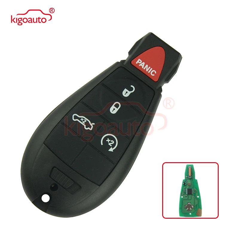 Kigoauto Автомобильный Брелок дистанционного управления с ключом IYZ-C01C Fobik fob 433 МГц для Dodge Chrysler Jeep fobik КЛЮЧ дистанционного управления - Цвет: Красный