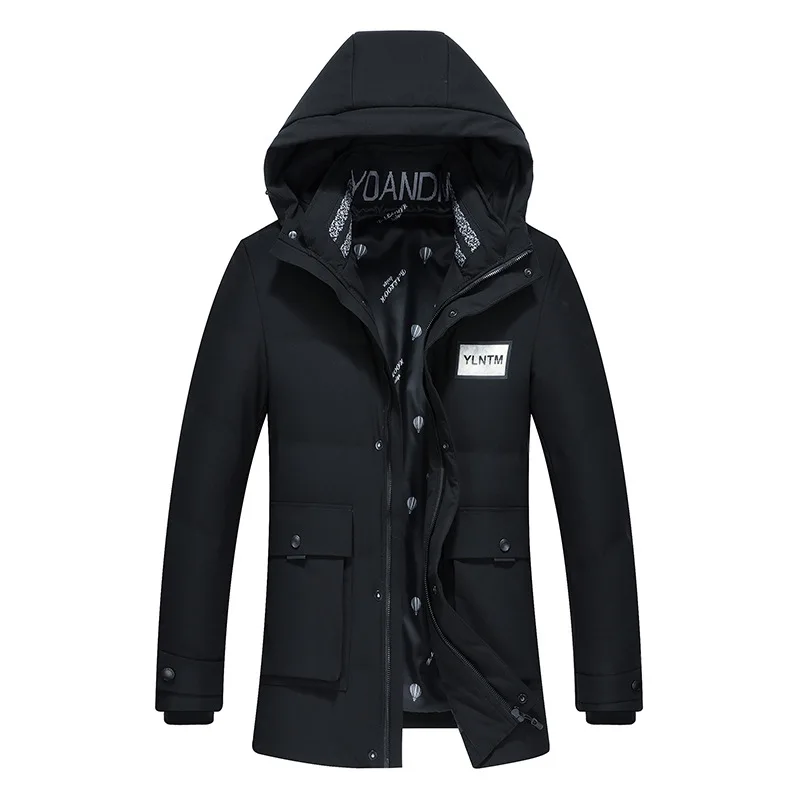 MEN'S down Jacket Men's Short-Style Coat Slim Fit Stand Collar Cold Tops Youth Business Casual Coat