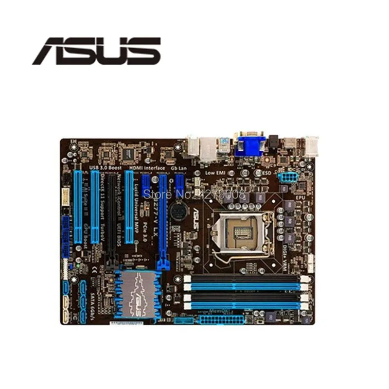 

Socket LGA 1155 PCI-E 3.0 USB3.0 SATA3.0 For ASUS P8Z77-V LX Desktop Motherboard Z77 i3 i5 i7 DDR3 Used Mainboard