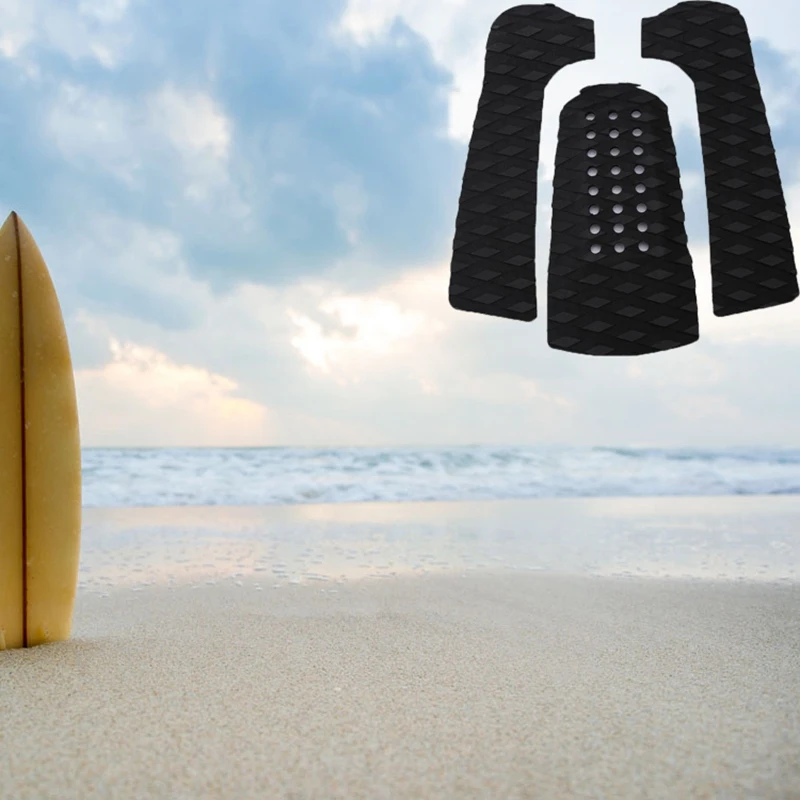 3 шт. Eva доска для серфинга противоскользящая накладка без шнуровки подушечка на пятку маленькая Подушечка Для Серфинга палубные аксессуары противоскользящие мягкие каяк рыбалка B