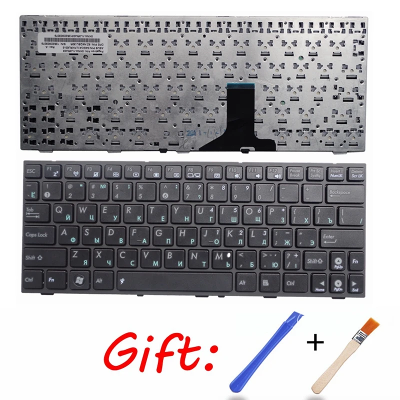 RU черный ноутбук клавиатура для ASUS EPC 1005 1005HD 1005HA 1001 1008 русский с рамкой