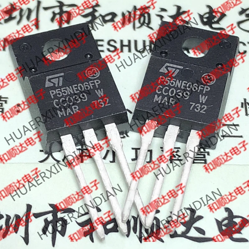 10 шт./лот и P55NE06FP STP55NE06FP TO-220F 60V 30A