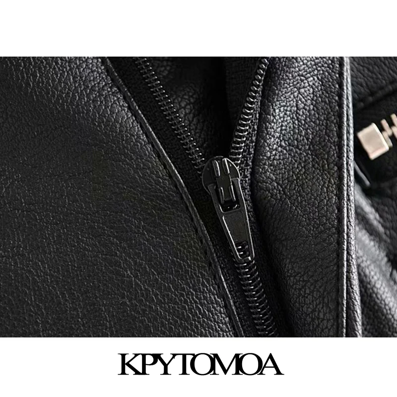 Винтажные Стильные узкие брюки из искусственной кожи на молнии для женщин модные женские брюки с высокой талией на молнии из искусственной кожи