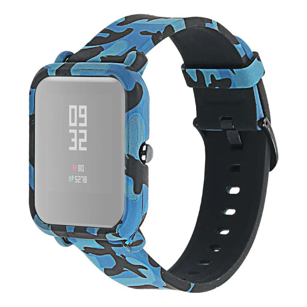 D Браслет bip amazit для honor band 4 ремешек силиконовый ремешок для наручных часов Xiaomi Huami Amazfit Bip Youth/LITE - Цвет: D