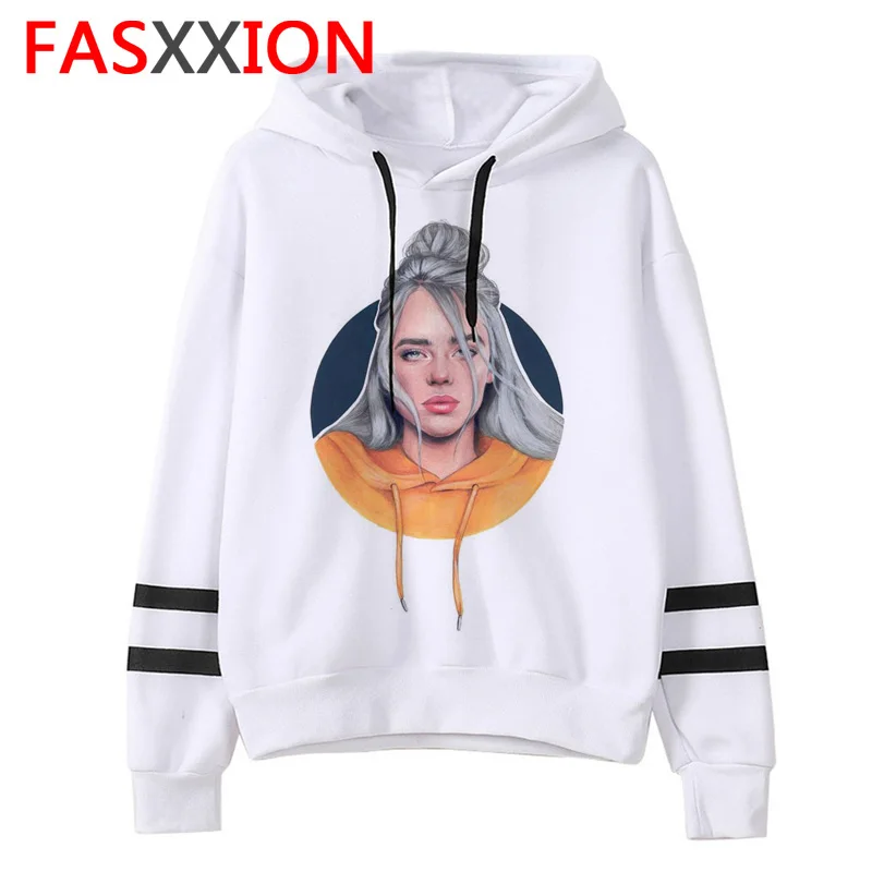 Billie Eilish толстовки для мужчин/женщин забавные хип хоп Мода kawaii Толстовка Графический harajuku 90s Tumblr с капюшоном уличная Мужская