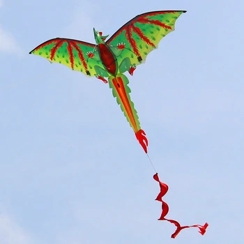 

Cute Dragon Kite With Tail Children Classical Single Line Game Family Outing 3D Outdoor Sports Flying Activity Parent Kid Toys