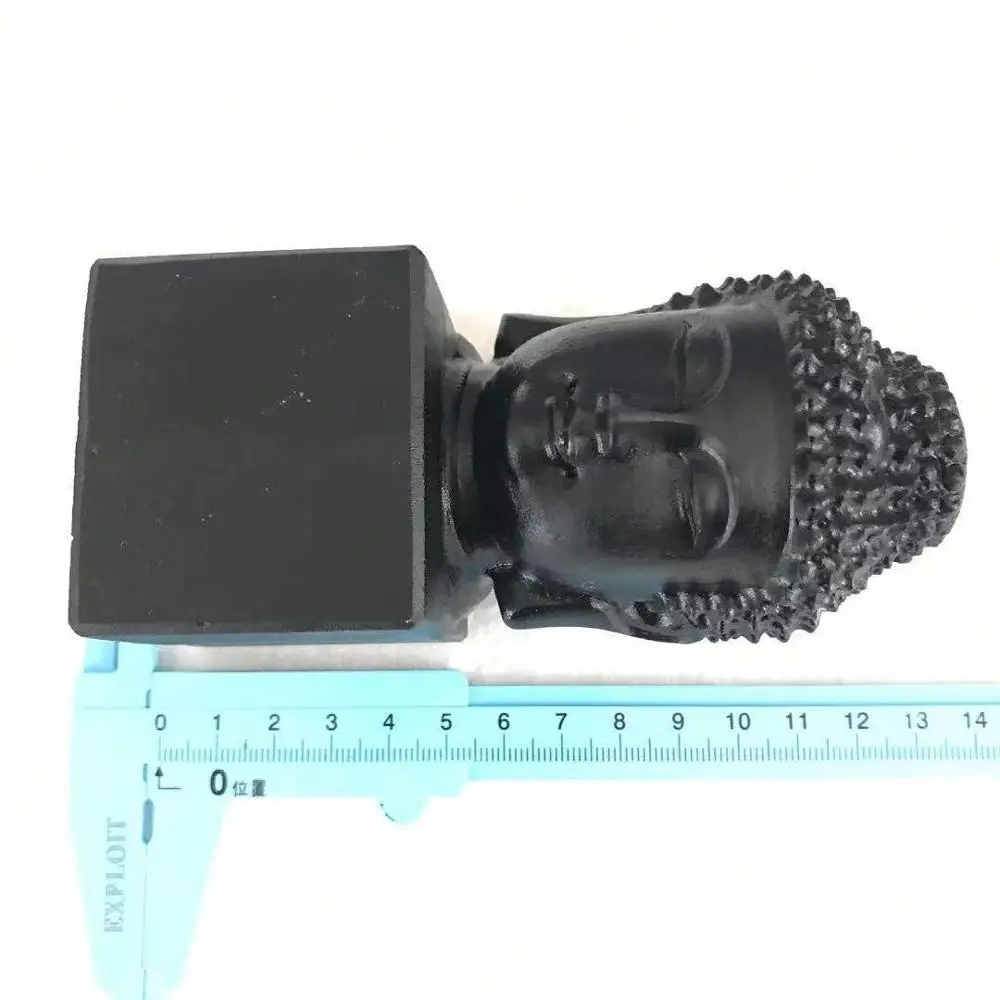 Natural Black Obsidian Buddha Crystal Quartz Figurine Hand Polished Energy Reiki Healing Gemstone For Home Decoration ZJJ