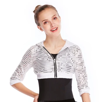 

Street Dance Jacket Hip Hop Hoodies DJ Costumes Sequins Top Stage Performance Dance Costume Wear
