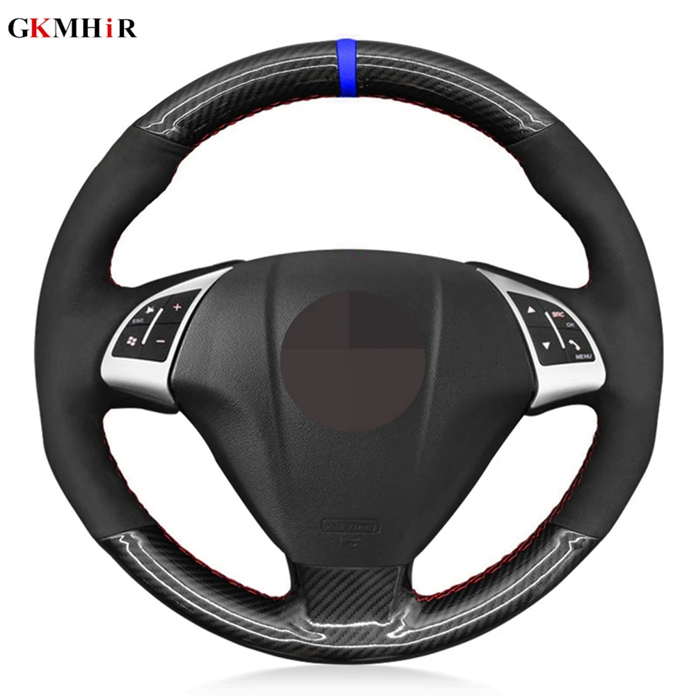Карбоновый замшевый чехол на руль Fib для Fiat Grande Punto Bravo Linea 2007-2019 Qubo Doblo Opel Combo Vauxhall