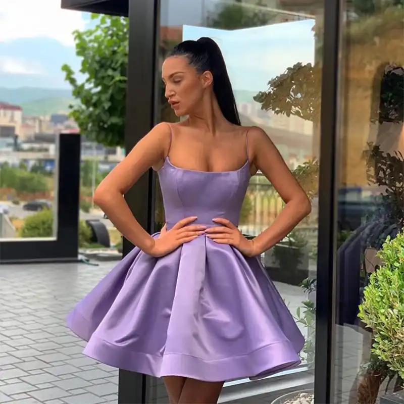 purple dress homecoming