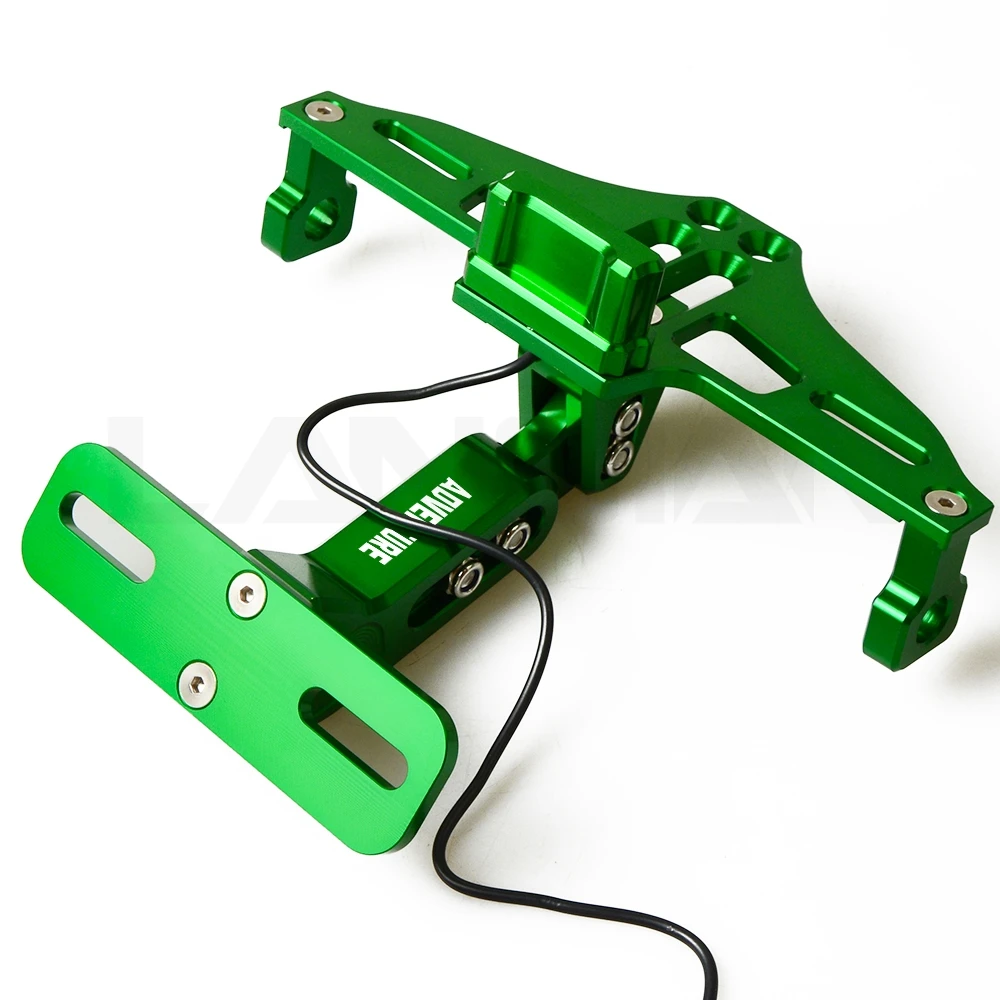 For KTM ADV CNC Motorcycle License Plate Bracket Holder 1050 1090 1190 1290 Adventure 790 Adventure Accessories ADV LOGO Parts