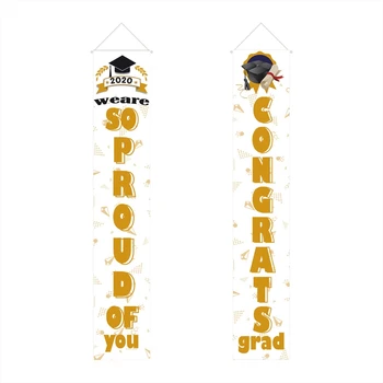 

HOT Graduation Porch Sign Congratulations Graduation Door Sign Make You Proud Banner Graduation Hanging Banner