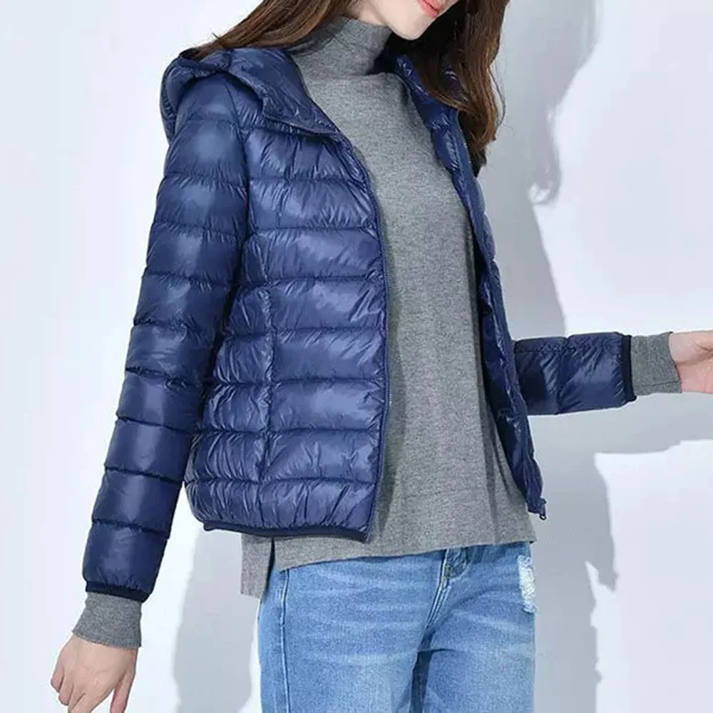 

Winter Down Jacket Women Coat Warm Plus Size Quilted Coat 2020 Female Casual Stand Neck Light Thin Style Slim Warm Overcoat