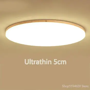 

Nordic Wood LED Ceiling Lights Ultrathin 5cm Ceiling Lamp for Living Room Bedroom Ceiling Light Round/square Chandelier Ceiling