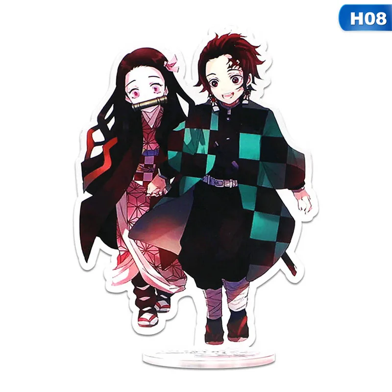 8 Японское аниме Demon Slayer: Kimetsu No Yaiba Kamado Tanjirou Kamado Nezuko Косплей фигурка на акриловой подставке канцелярские принадлежности - Цвет: 8