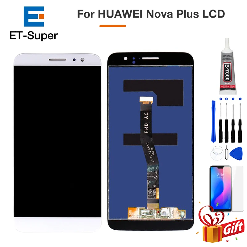 

LCD Touch Screen For Huawei Nova Plus 5.5 inch TD-LTE MLA-L01 MLA-L11 Display Digitizer Panel Assembly Frame with Free Gifts