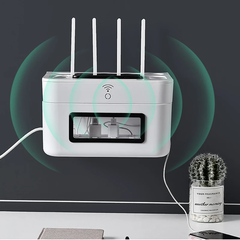 Wi Fi роутер коробка для хранения настенная монтажная плата Органайзер тв стойка