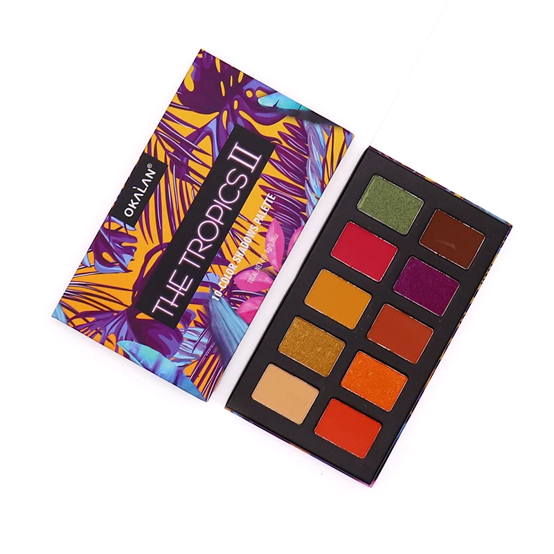 10 цветов брендовый высококачественный Мини книга стиль пакет тени для век