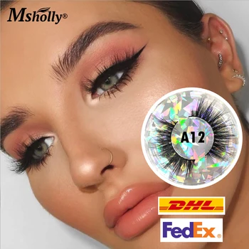

25mm 3D Mink False Eyelashes Natural Wispy Fluffy Dramatic Volume Fake Lashes Handmade Cruelty-free Eyelash Boxes Wholesale