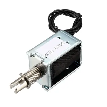 

uxcell DC 24V 10mm Push Pull Type Solenoid Electromagnet, 5mm/400g 10mm/180g, Open Frame, Linear Motion