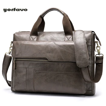 

High Quality Full-grain Leather Business Computer Briefcase handbag Crossbody Diagonal Shoulder Bag Briefcase