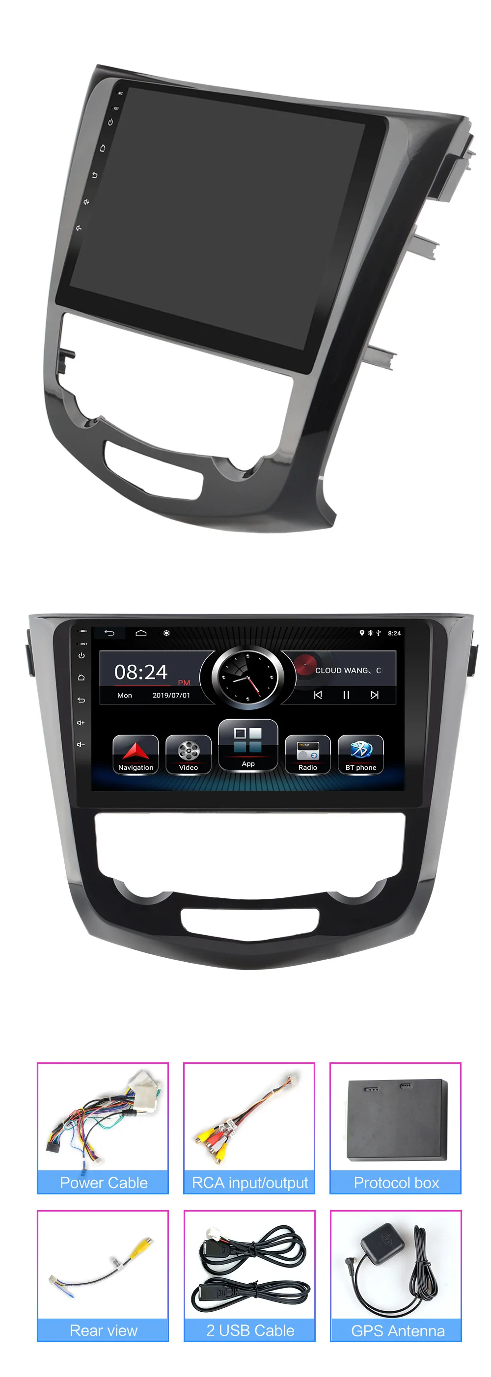 2G ram Android 9,0 автомобильный DVD мультимедийный плеер для Nissan X-Trail XTrail T32 Qashqai автомобильный Радио gps навигация