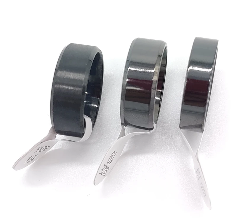 

Simple Black Gold Alloy Punk Scenery Matte Face Fashion Pop Ring Mens Ring Gold Ring Stainless Steel