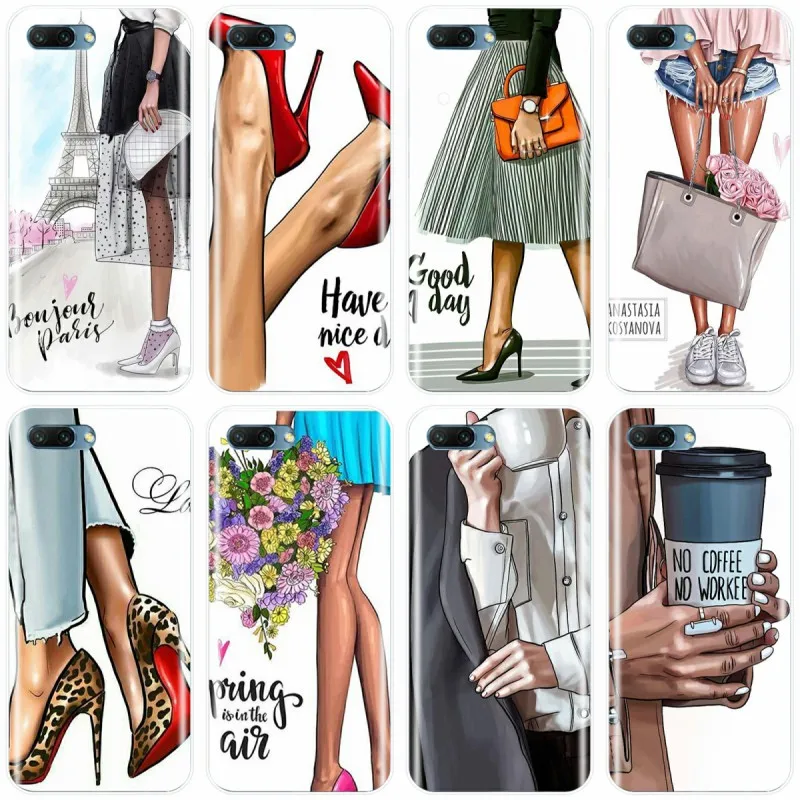 Модная одежда для девочек женские крышка чехол телефона из мягкого силикона ТПУ