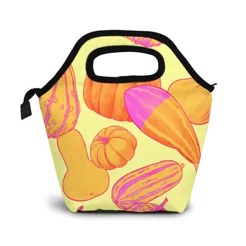 

Gourds Galore Summer Lunch Bag Boxes Bags Portable Insulated Picnic Food Box for Women Men