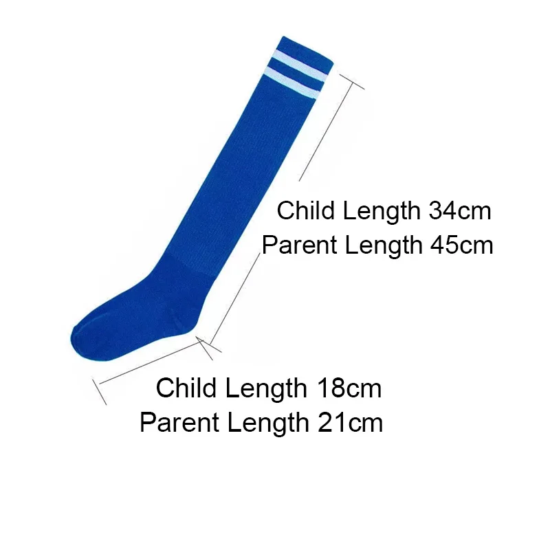 Модные детские футбольные носки хлопковые гетры в полоску для малышей Детская одежда для мальчиков и девочек носки для родителей и детей