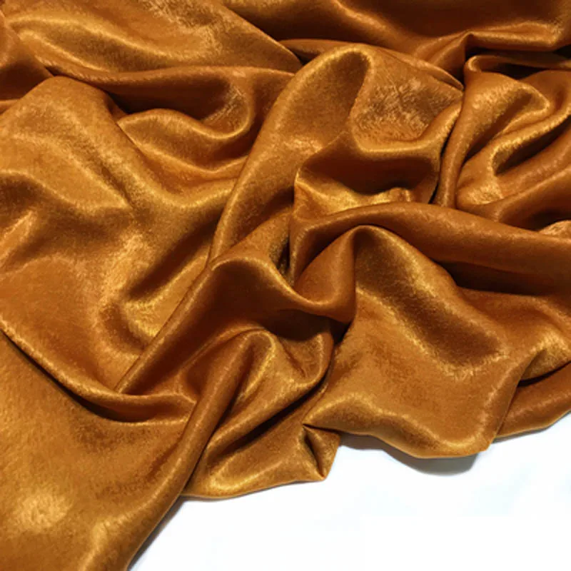 Глянцевое креп-шифон персиковая кожа Ткань флуоресцентный шелк атлас креп глазурованное шифоновое платье - Цвет: 16