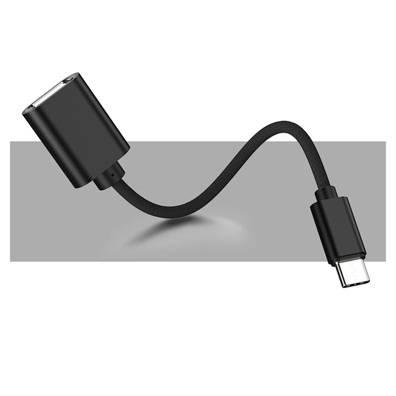 Usb Otg type C к Usb адаптер Otg Быстрая зарядка type-C зарядное устройство нейлоновый Плетеный конвертер передачи данных