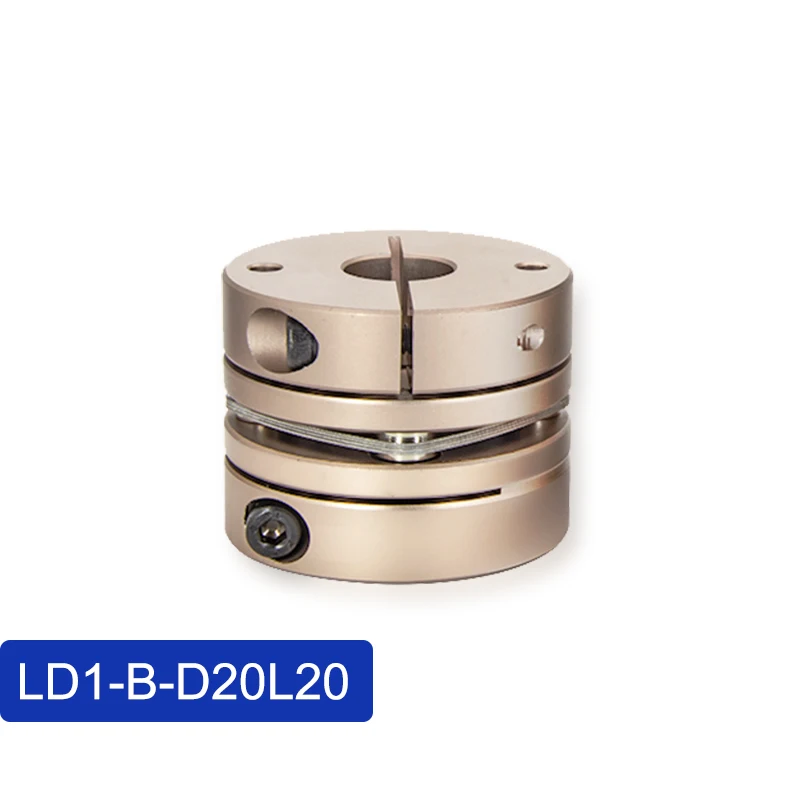 Cloweit Single Diaphragm Coupling D20L20 Coupler Elastic Connect to Ball Screw Servo MotorShaft