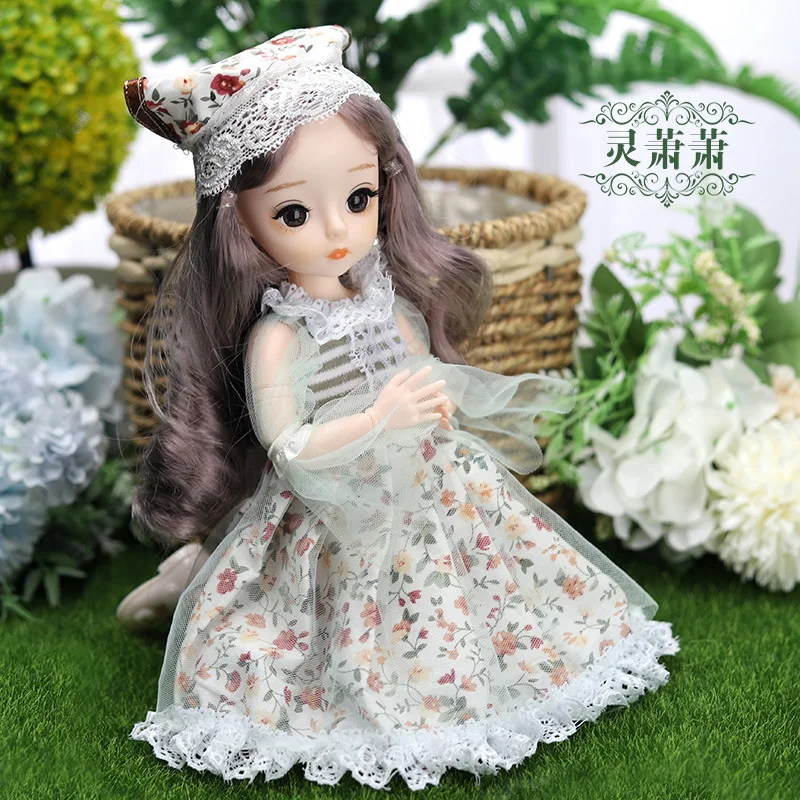 BJD 1/6 Doll Set 28cm Heigh Dress Up Girl Toy Doll Clothes Set Doll Casual Set Diy Toys for Children 7