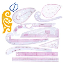 12 шт. Швейные режущие французские кривые линейки набор мерных ручек для пошива одежды инструменты для рисования