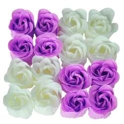 16 шт ручной работы ароматизированный розой мыло в форме лепестков белый фиолетовый