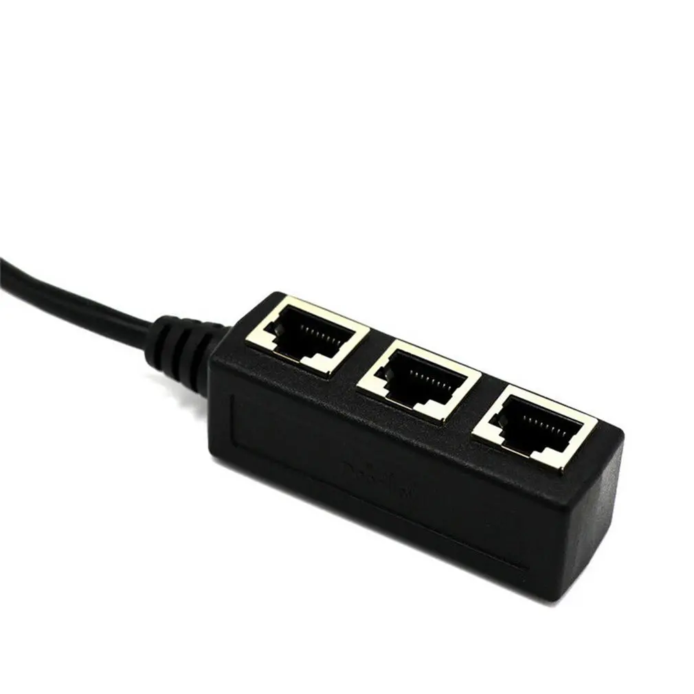RJ45 Ethernet кабель адаптер сплиттер 1 штекер на 3 женский порт LAN Сетевой разъем Ethernet Женский адаптер цифровые аксессуары
