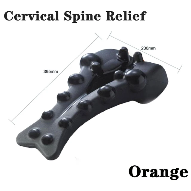 Correct Cervical Vertebra Lumbar Traction Straight Spine Spine Relax Back Massage Board Brace Back Stretching Device Health Care black