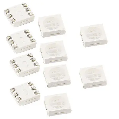 10 шт. Superbright 5050 SMD Синий светодиодный светильник светодиод
