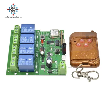 

diymore Sonoff WiFi Switch 433Mhz 4CH DC 5-32V WiFi Switch Timer Relay Module RF with 433MHz Remote Controller for Smart Home