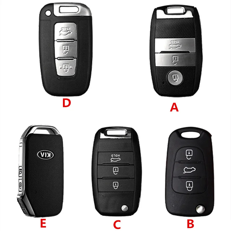 Car Key Case Leather Car Key Cover Case For Kia Rio QL Sportage Ceed Cerato Forte R GT Stinger Sorento Optima K2 K3 K4 K5 Picanto For Hyundai