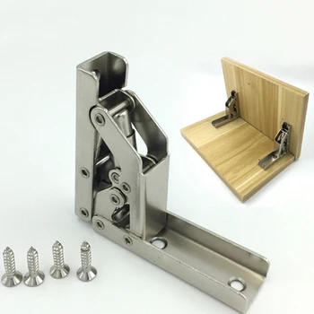 

90/180 Degree Folding Hinge Cold Rolled Steel Door Cabinet Closet Door Hinge Furniture Corner Connection Hardware Accessories