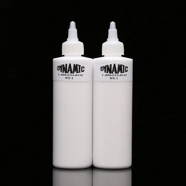 2 шт Белый 8 унций пигмент татуировки 1 бутылка/лот высококачественный бренд Dynamic, краска для татуировок для набора татуировок