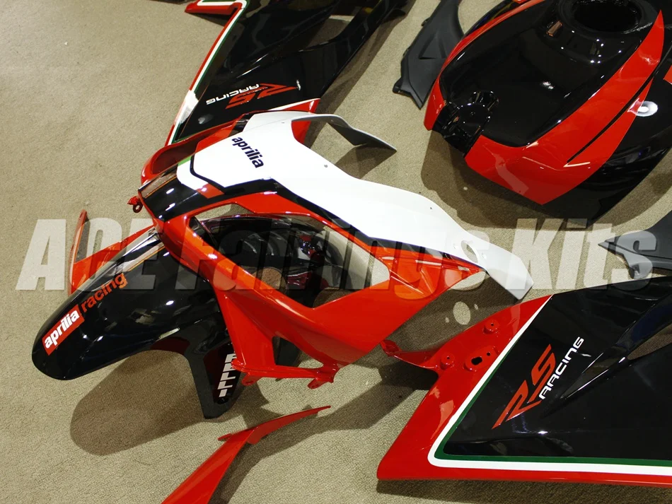 Топ литья под давлением обтекатель комплект подходит для Aprilia RS125 06 07 08 09 10 11 RS4 RSV 125 2006 2009 2011 Обтекатели набор холодный черный красный