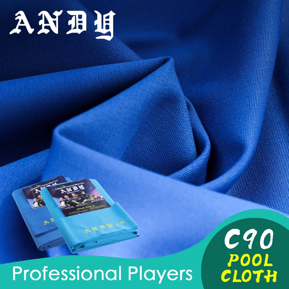 

For Dropshipping ANDY C90 Billiard Carom Table Cloth for 85% Wool 15% Nylon Billiard Accessories for tournament