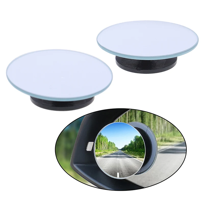 

360 Wide Universal Blind Spot Mirror For Car HOT Sale Frameless Ultrathin Wide Angle Round Convex Rear View Mirror